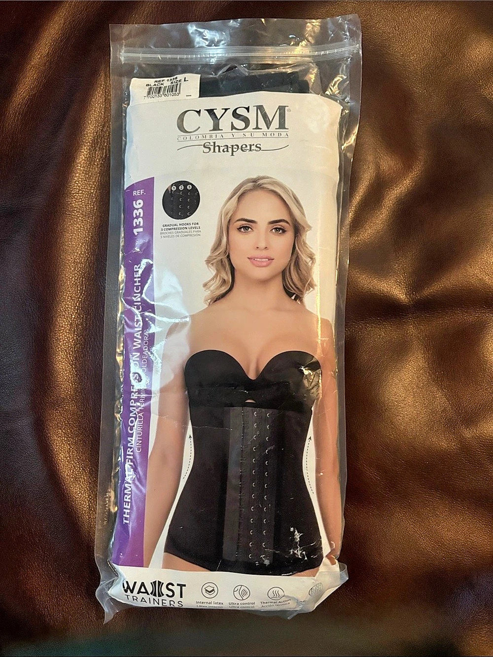 CYSM Thermal Firm Compression Waist Cincher Black